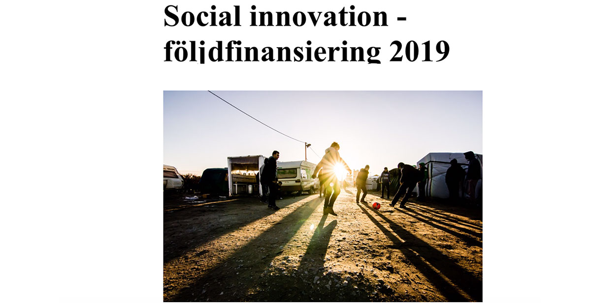 Social Innovation följdinvestering av Vinnova